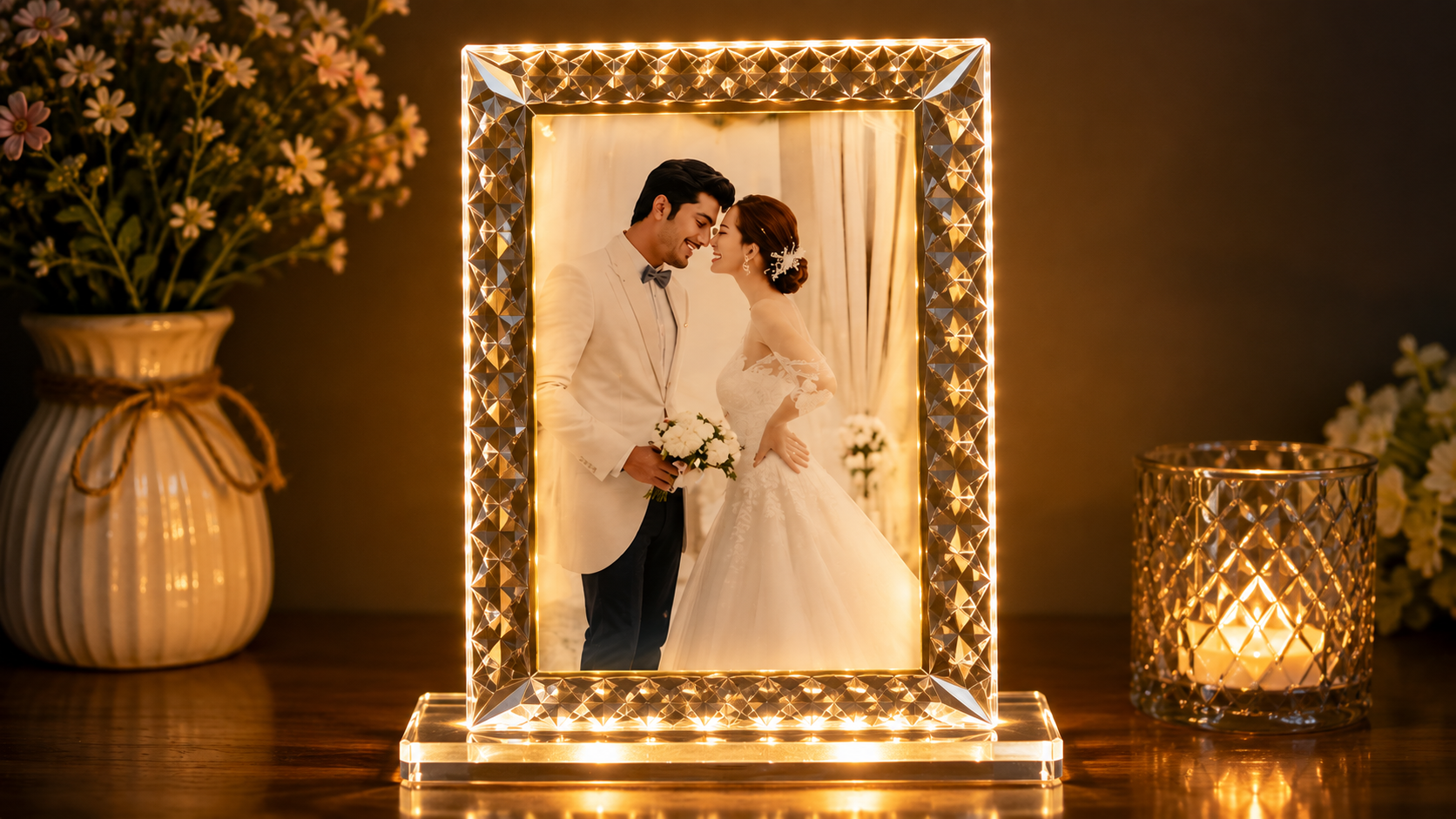 Crystal LED Photo Frame