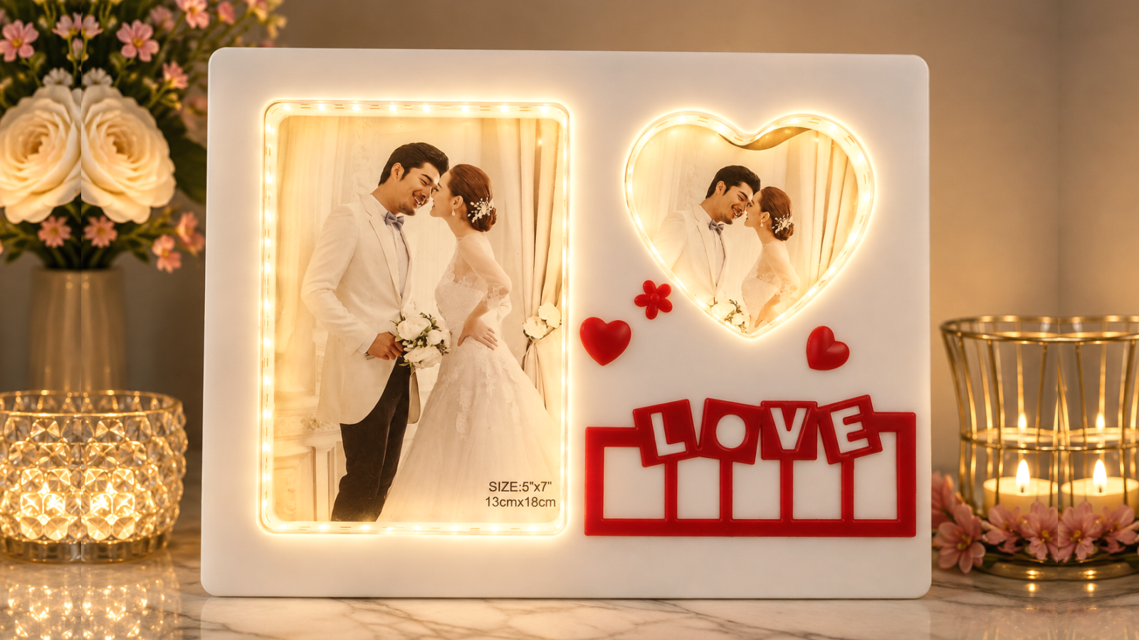 Plastic LED Photo Frame