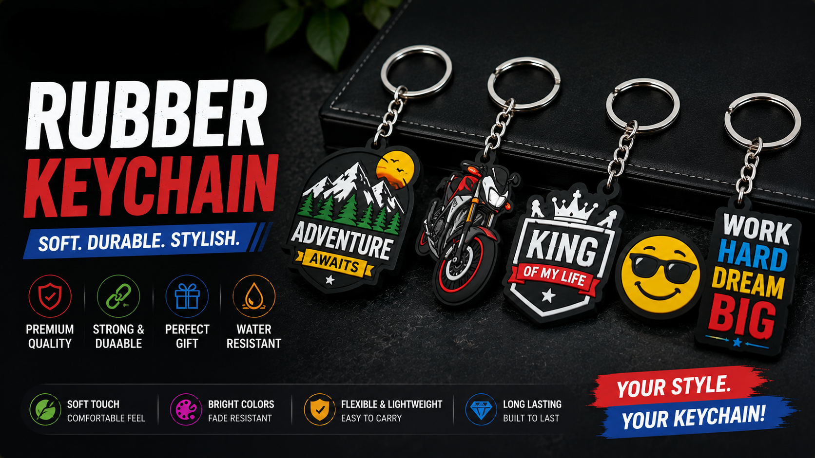 Rubber Keychain